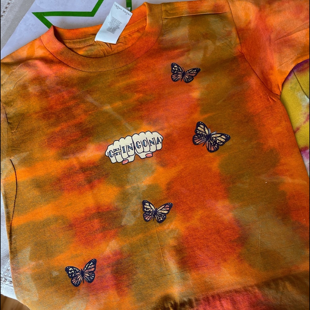 6T hand Mande tye dye kids shirt